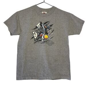 Harley Davidson Looney Tunes Bugs Bunny Gray Boys Medium 10-12 Orlando HD Shirt